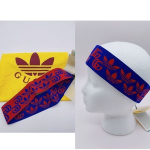 ❌SOLD❌Authentic Adidas X GUCCI GG Trefoil Print Stretch Headband Size M (57cm)